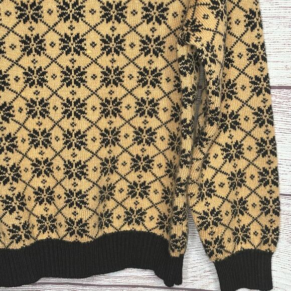 Janie and Jack Boys Geo Snowflake Cozy Winter Fair Isle Sweater Size 4 - Picture 3 of 9